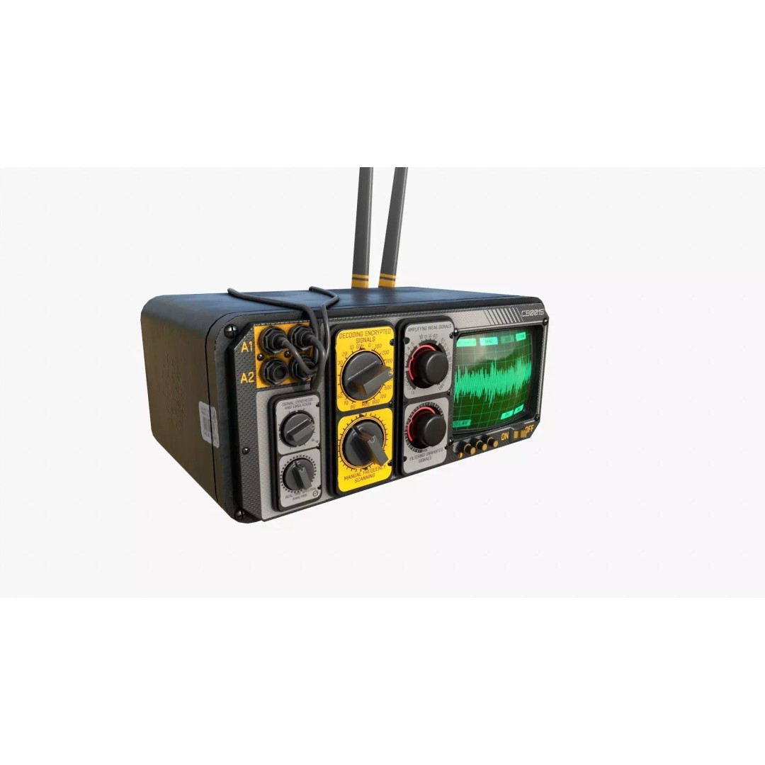 Power Generator 3D Model – Low Poly Rigged Device, FBX & OBJ - View 2