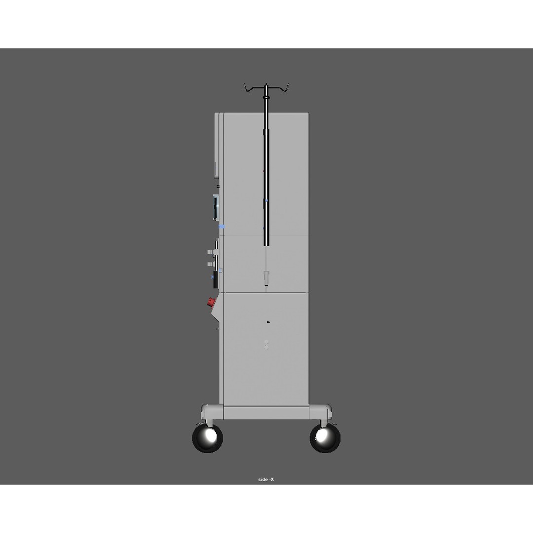 Dialysis Machine 3D Model – Low Poly Game Ready Medical Asset, FBX - View 14