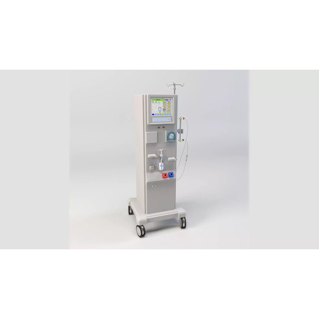 Dialysis Machine 3D Model – Low Poly Game Ready Medical Asset, FBX - View 2