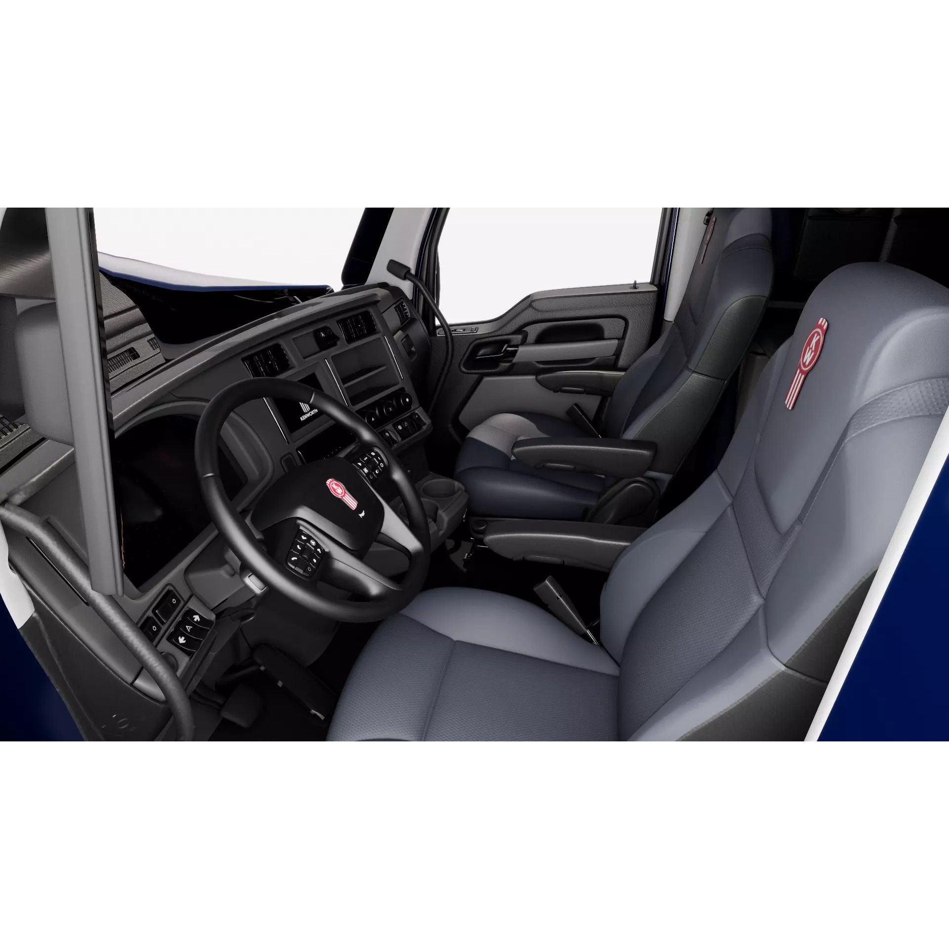 Kenworth T680 2022 - Game-Ready 3D Model - View 10