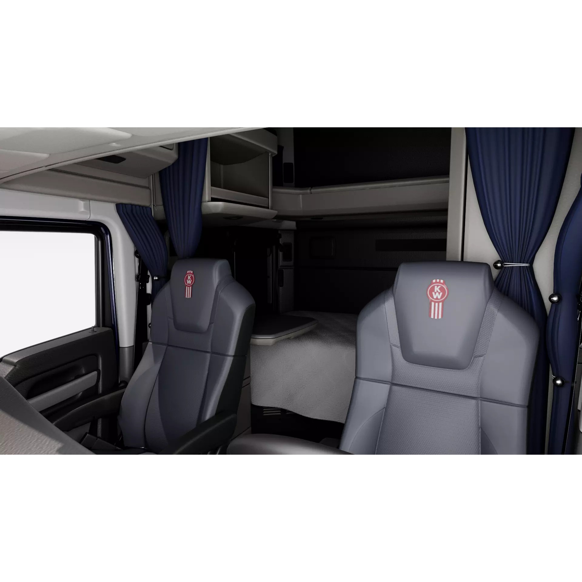 Kenworth T680 2022 - Game-Ready 3D Model - View 11