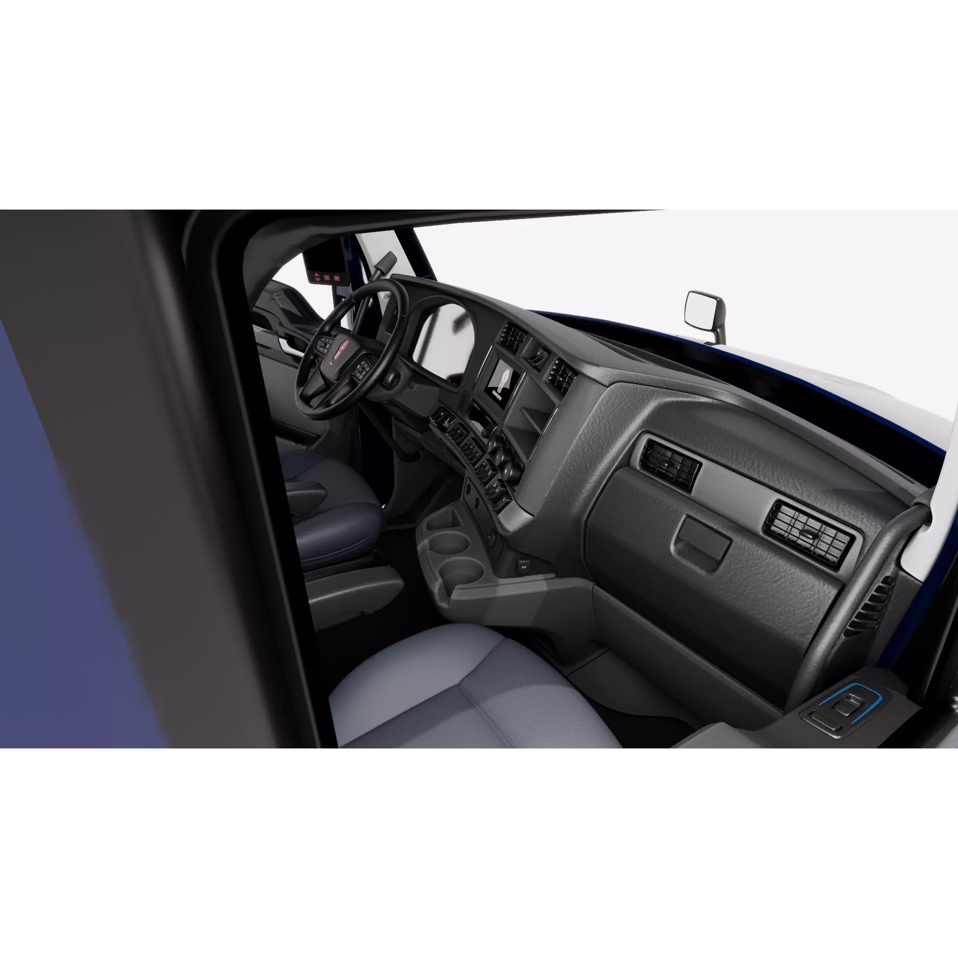 Kenworth T680 2022 - Game-Ready 3D Model - View 12
