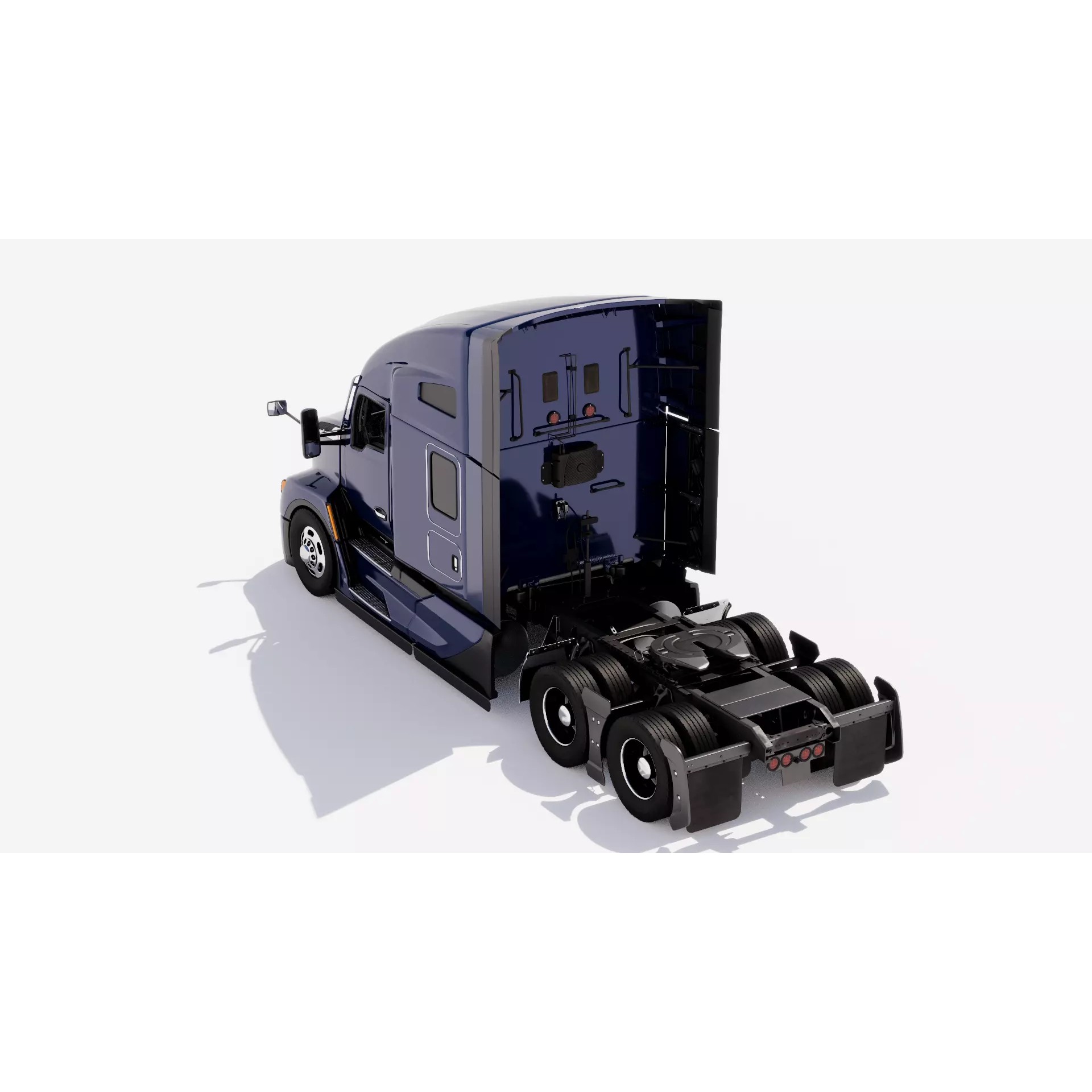 Kenworth T680 2022 - Game-Ready 3D Model - View 4
