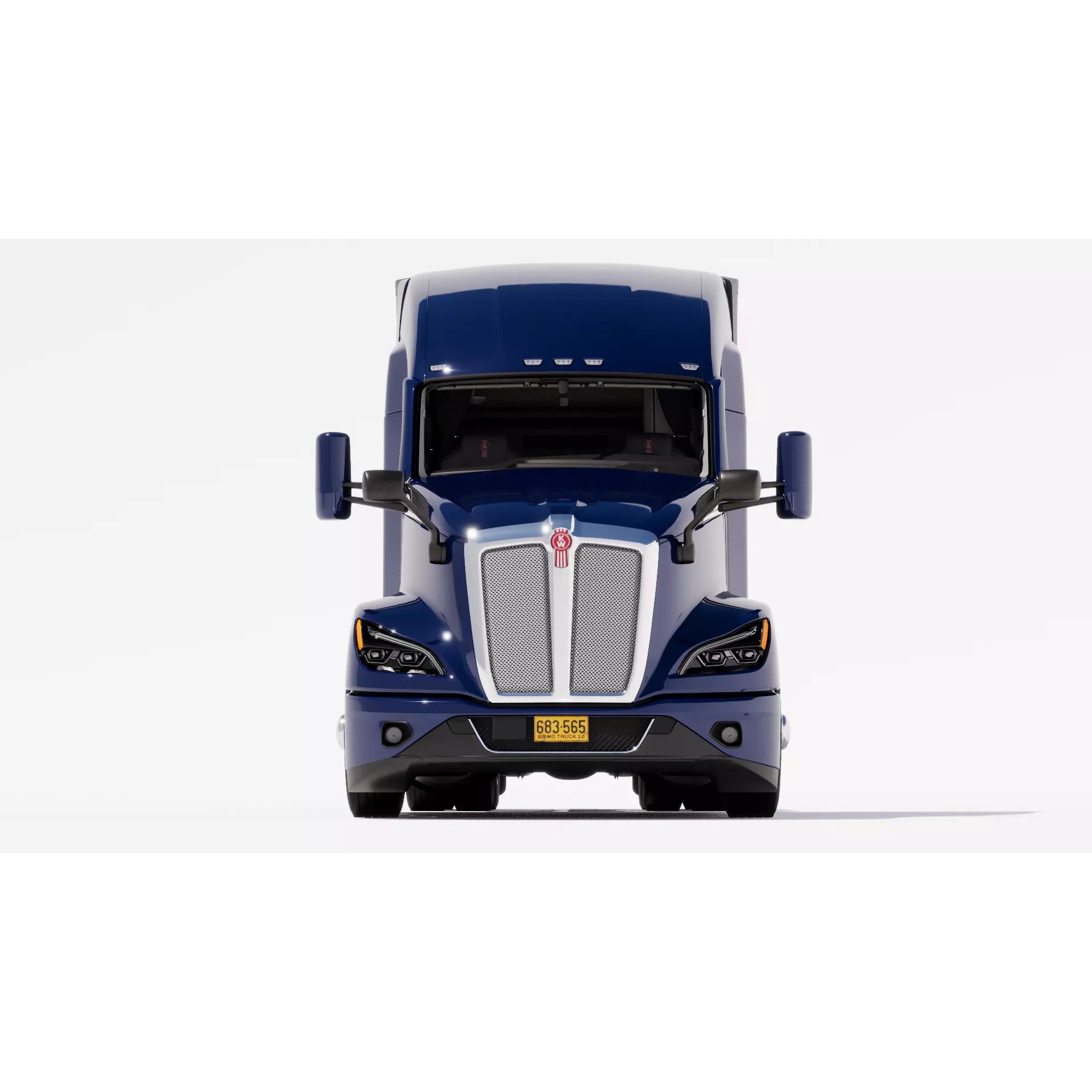 Kenworth T680 2022 - Game-Ready 3D Model - View 7