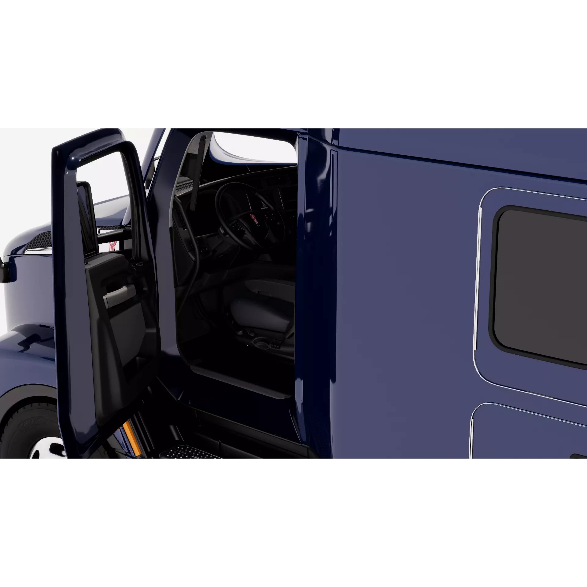 Kenworth T680 2022 - Game-Ready 3D Model - View 9