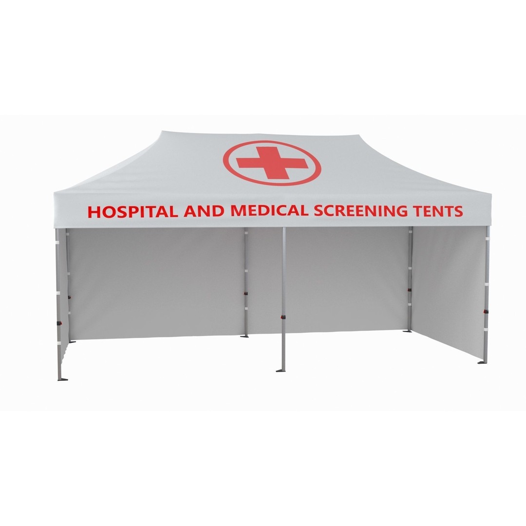 Medical Tent 3D Model – High Quality Polygonal Asset, FBX/OBJ - View 13