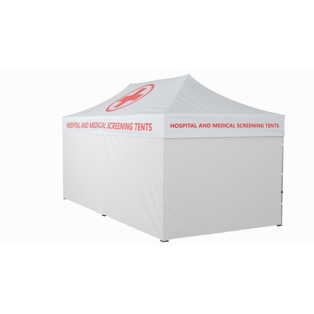 Medical Tent 3D Model – High Quality Polygonal Asset, FBX/OBJ - View 16