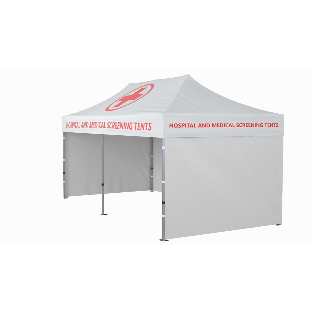 Medical Tent 3D Model – High Quality Polygonal Asset, FBX/OBJ - View 21