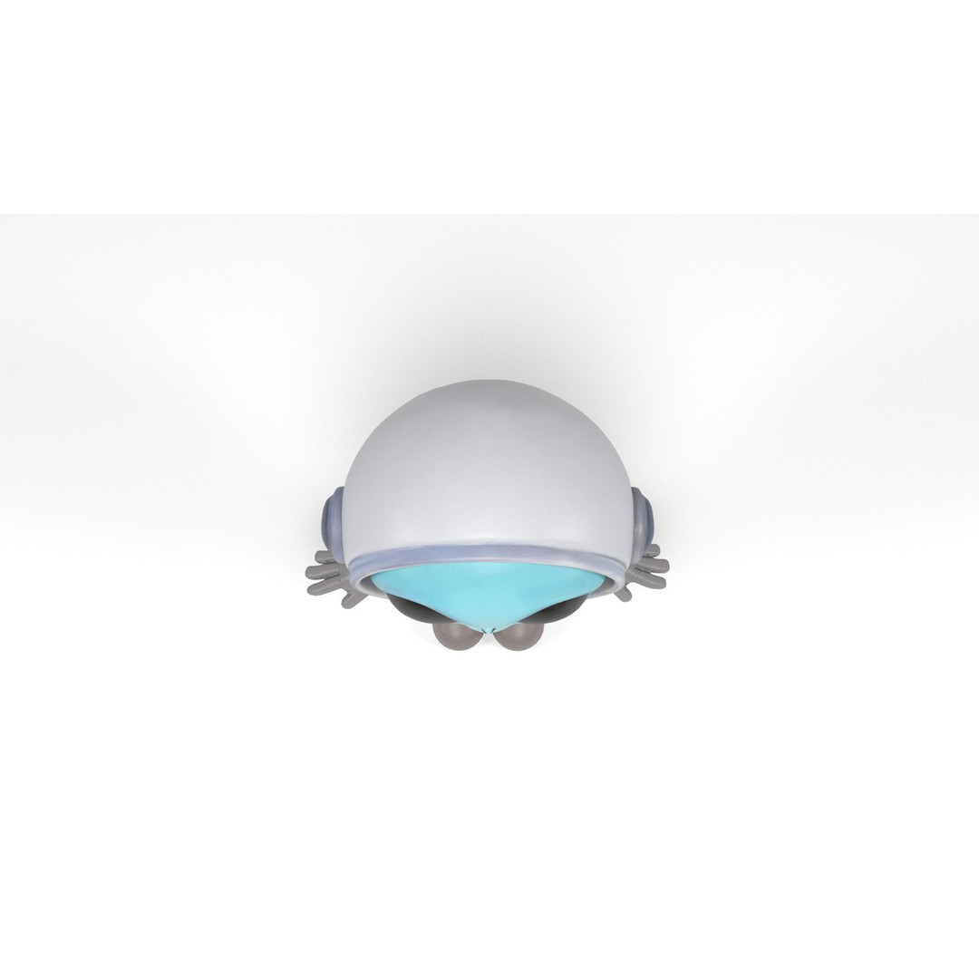 Alien Astronaut 3D Model – Low Poly Rigged Character with Animations - View 8