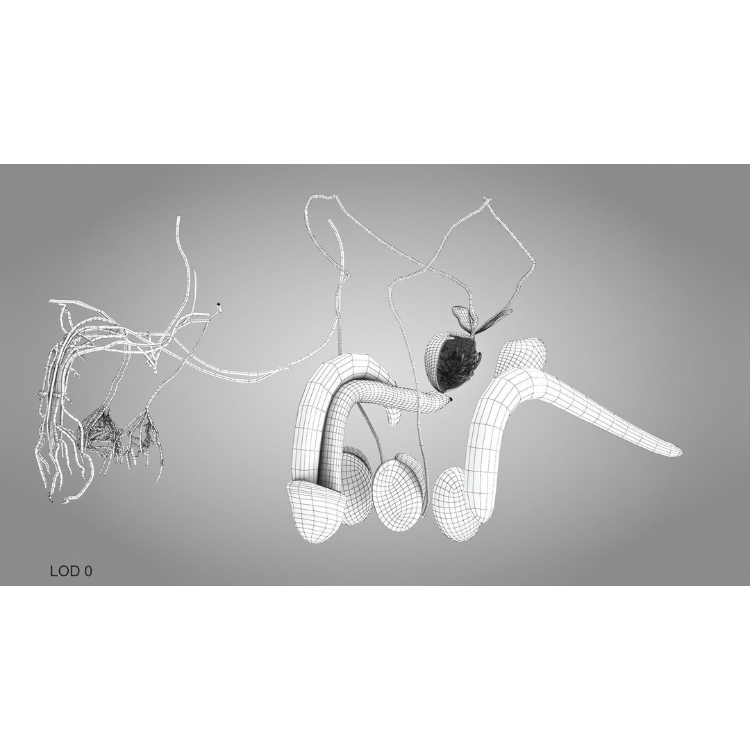 Male Reproductive and Urinary System 3D Model – Low Poly Medical Asset, FBX, Blender - View 26