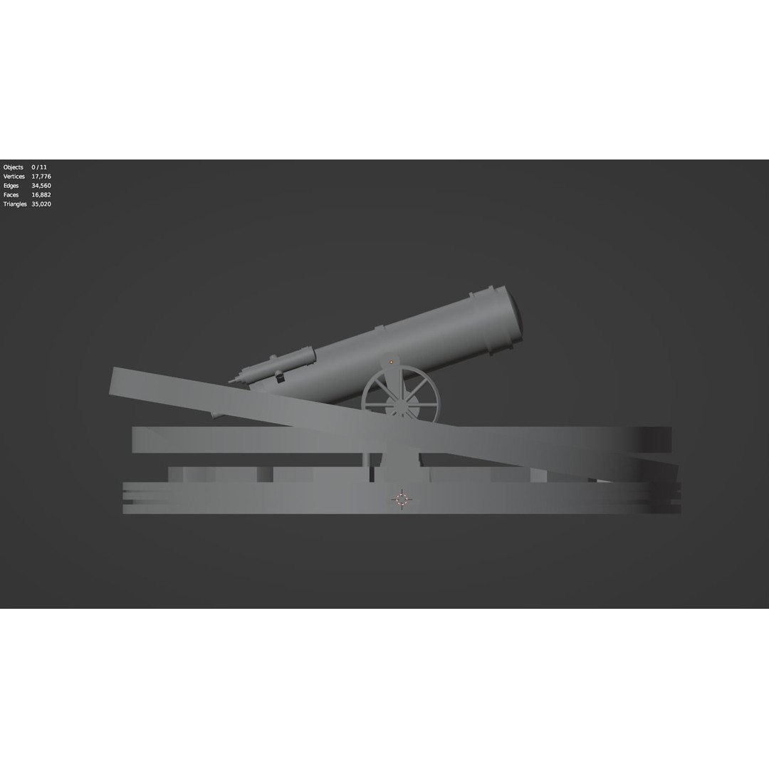 Astronomical Telescope 3D Model – Untextured Polygon Mesh, FBX, OBJ - View 7