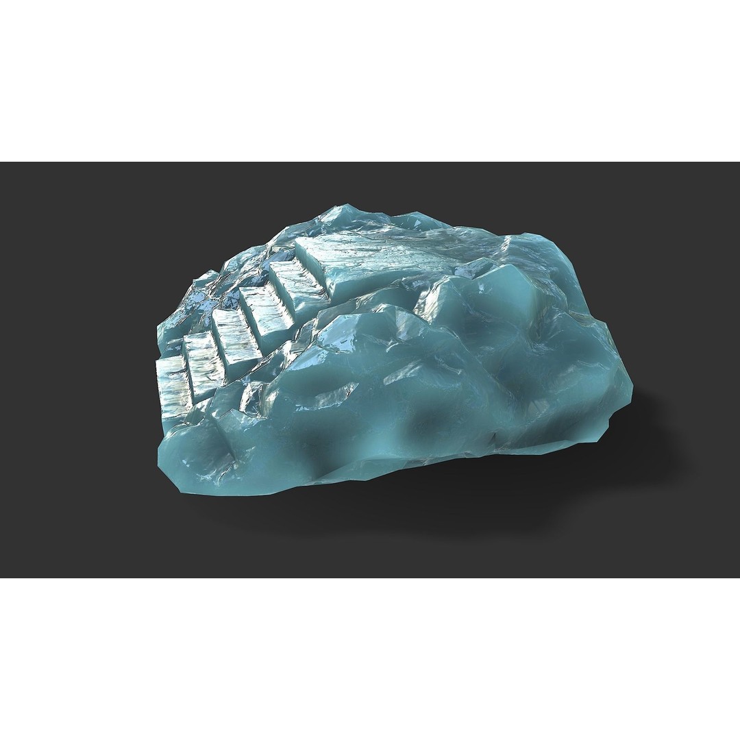 Stone Stairs 3D Model – Low Poly PBR Game Asset, FBX, OBJ - View 15