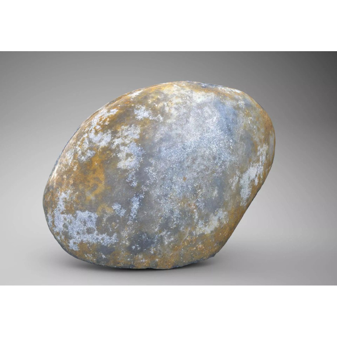 Agate Gemstone 3D Model – Low Poly PBR Game Asset, FBX & OBJ - View 2