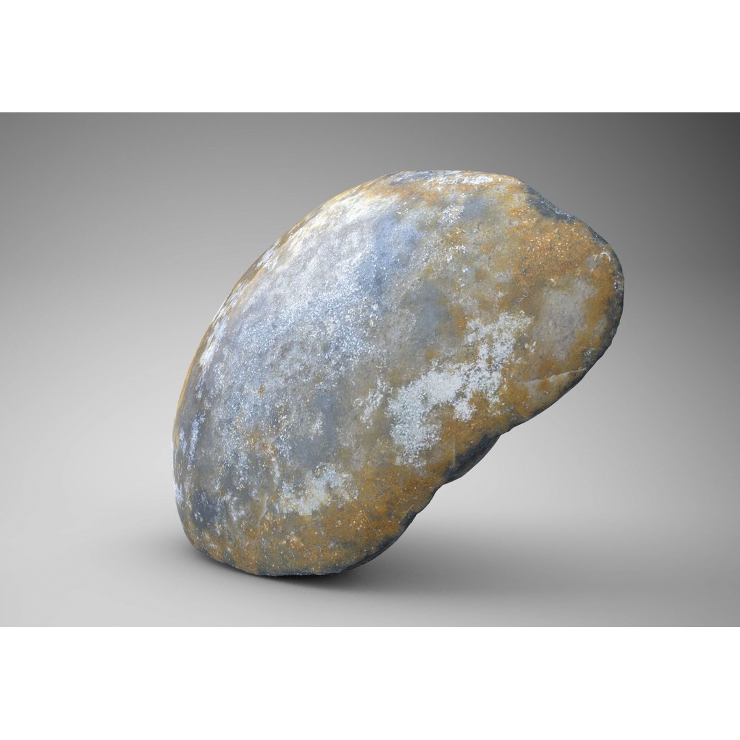 Agate Gemstone 3D Model – Low Poly PBR Game Asset, FBX & OBJ - View 3