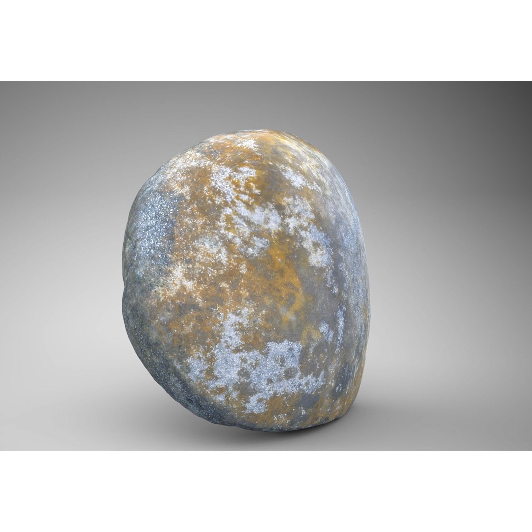 Agate Gemstone 3D Model – Low Poly PBR Game Asset, FBX & OBJ - View 4