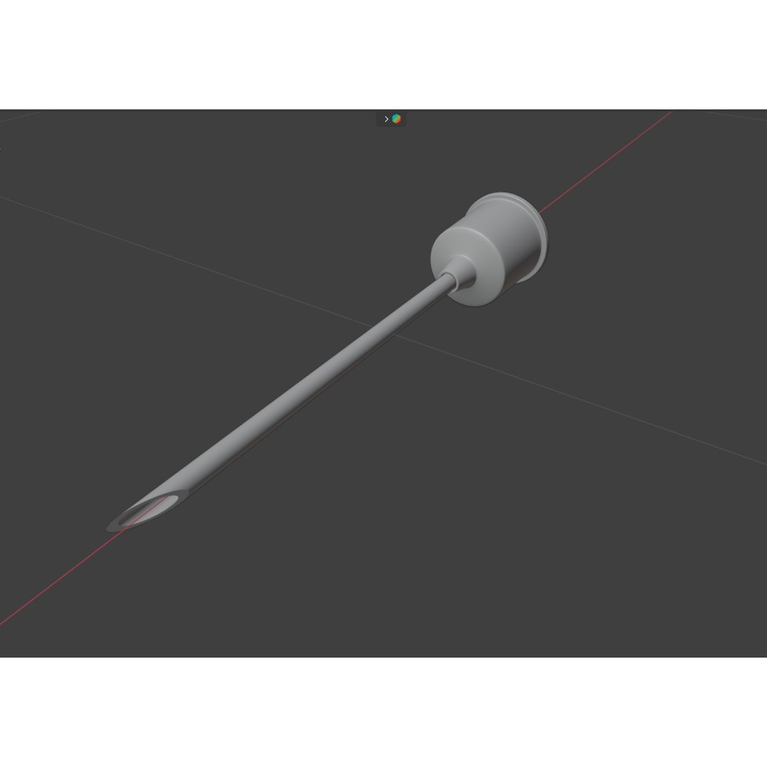 Syringe 3D Model – Low Poly Medical Instrument, FBX, OBJ - View 10