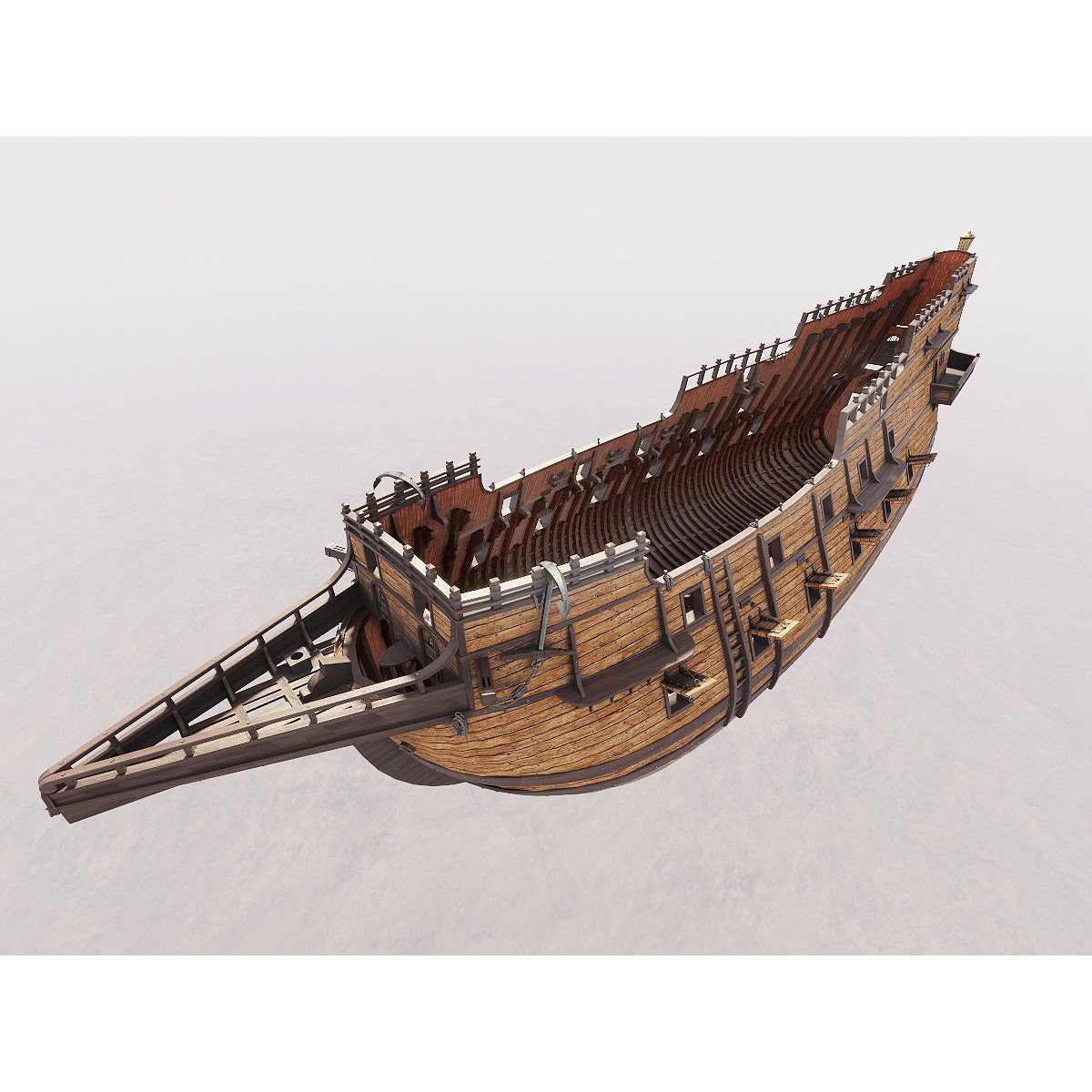 Galleon - Highly Detailed Interior 3D Model - View 28