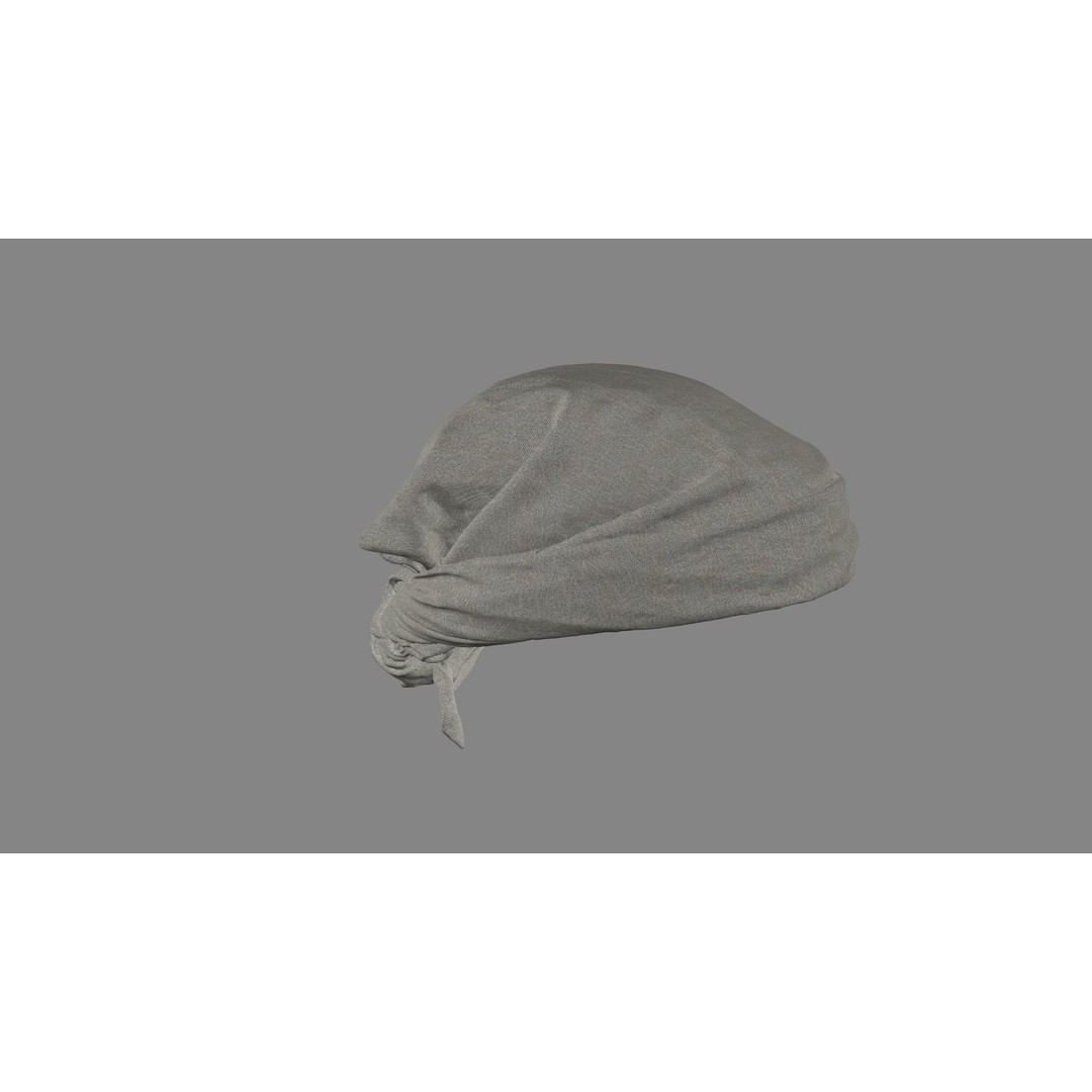 Scarf 3D Model – Detailed PBR Textures, FBX Format - View 3