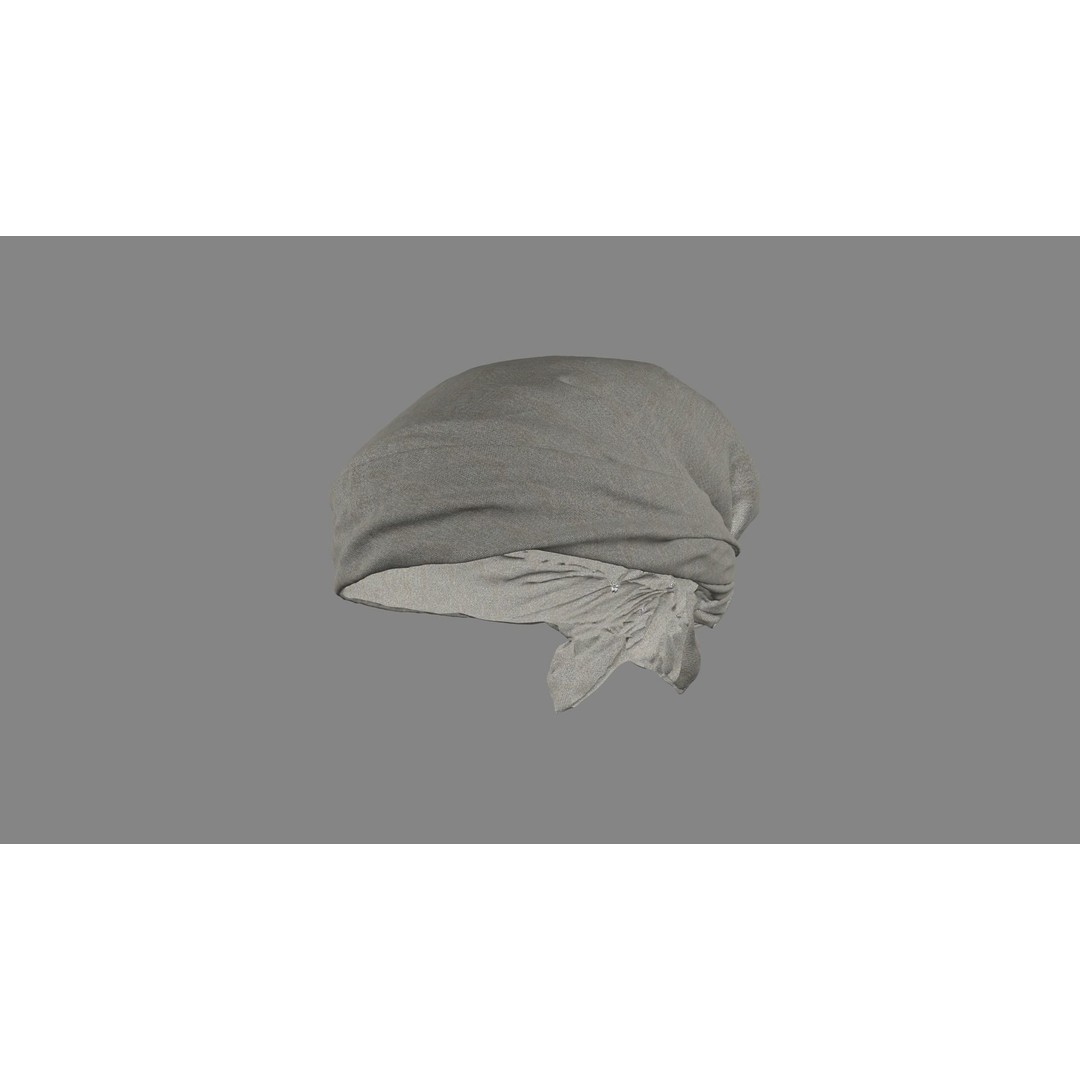 Scarf 3D Model – Detailed PBR Textures, FBX Format - View 4