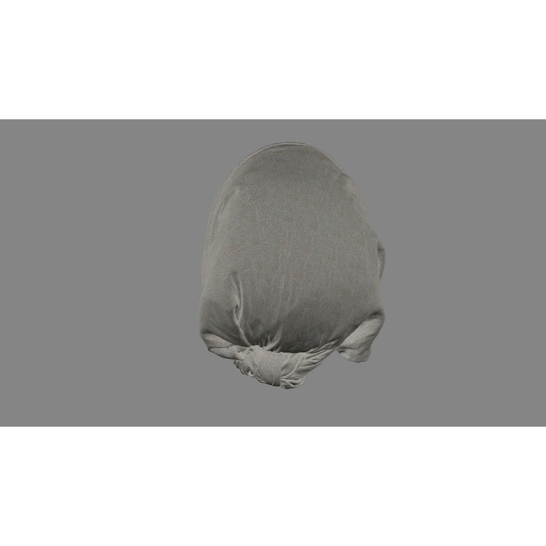 Scarf 3D Model – Detailed PBR Textures, FBX Format - View 6