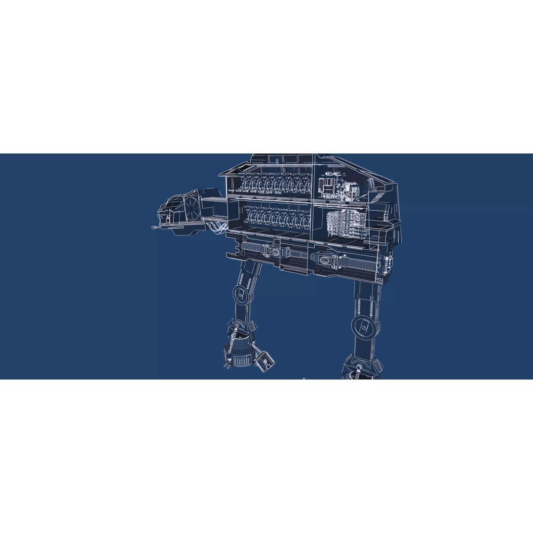 AT-AT 3D Model – Detailed Sci-Fi Vehicle with Interior, FBX, OBJ