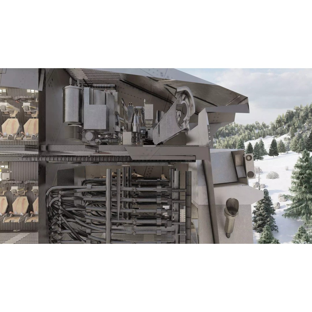 AT-AT 3D Model – Detailed Sci-Fi Vehicle with Interior, FBX, OBJ - View 32
