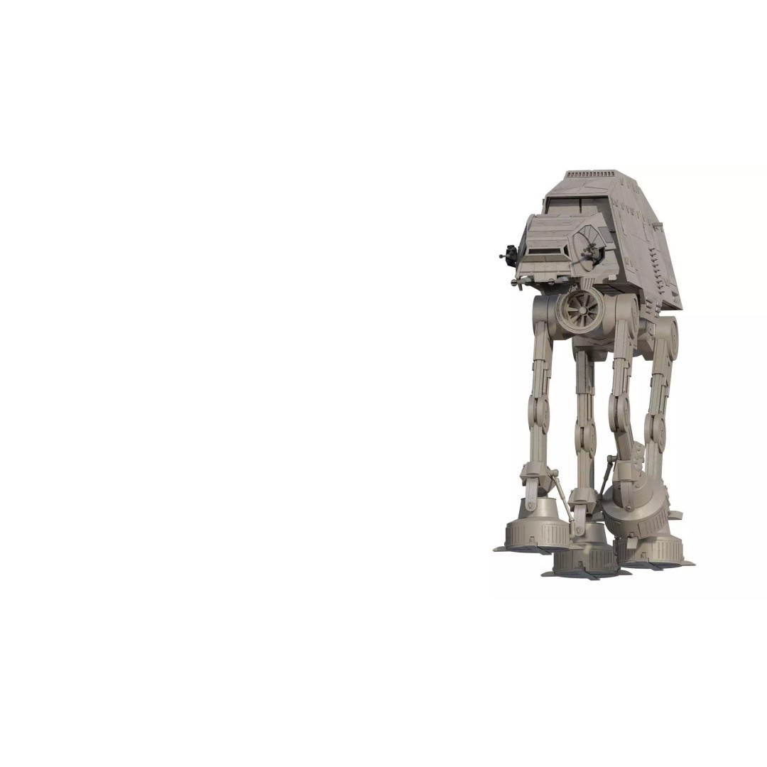 AT-AT 3D Model – Detailed Sci-Fi Vehicle with Interior, FBX, OBJ - View 4