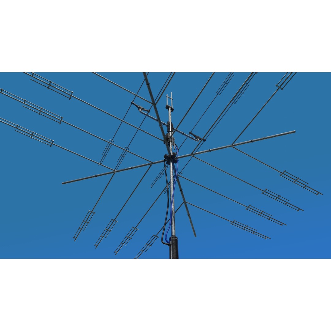 Satellite Antenna 3D Model – Low Poly Game Asset, FBX, PBR Textures - View 15