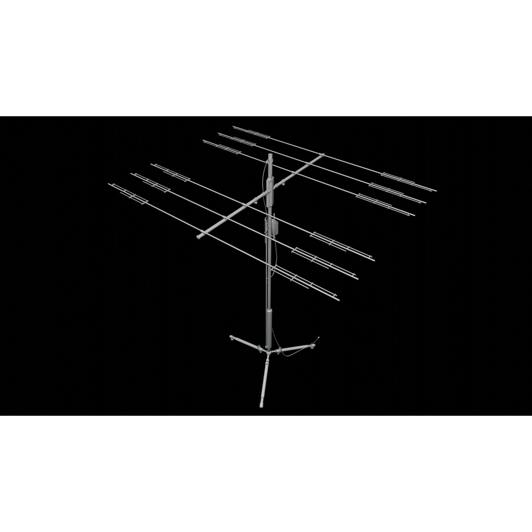Satellite Antenna 3D Model – Low Poly Game Asset, FBX, PBR Textures - View 23