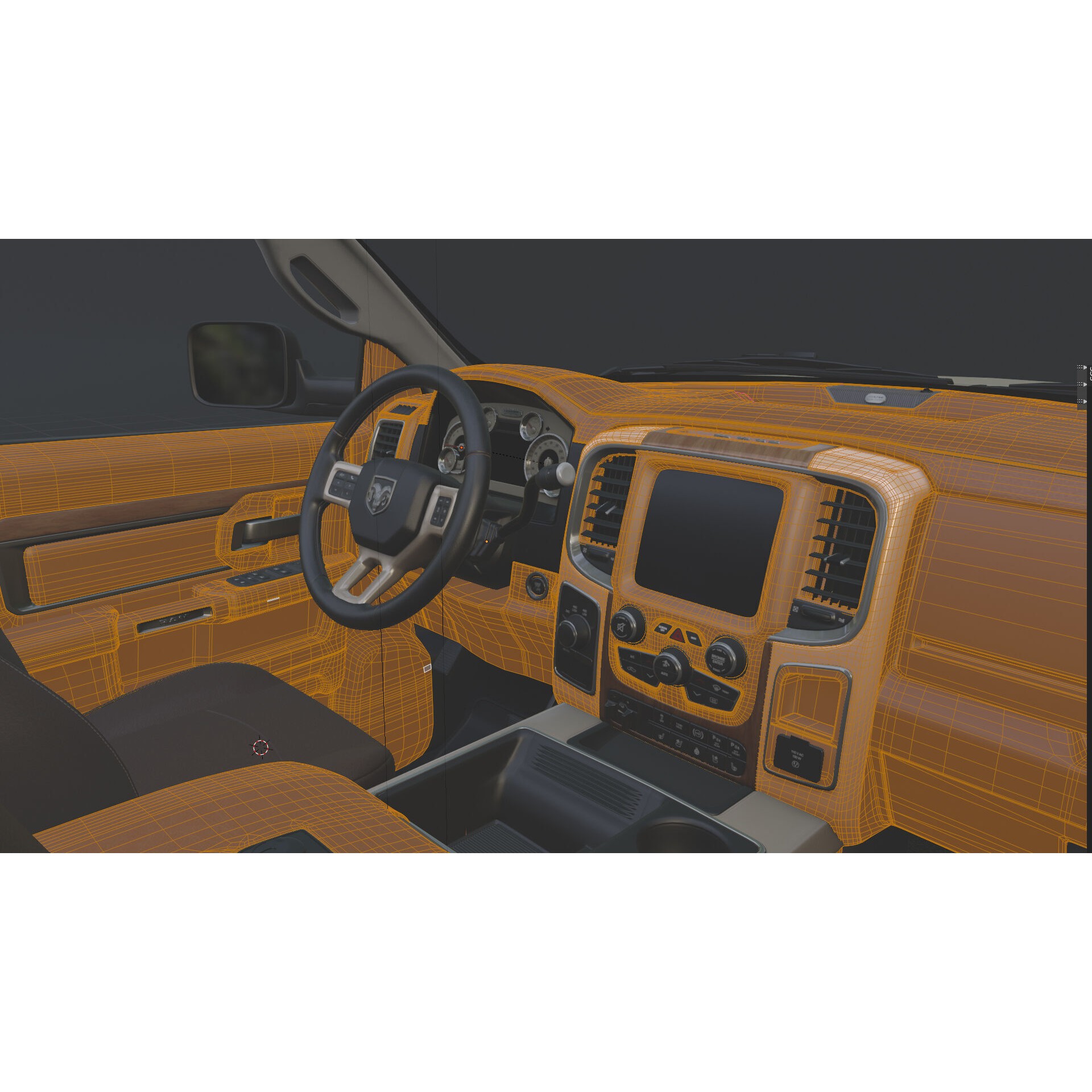 Dodge RAM 2500 Laramie - Low-Poly Game-Ready 3D Model