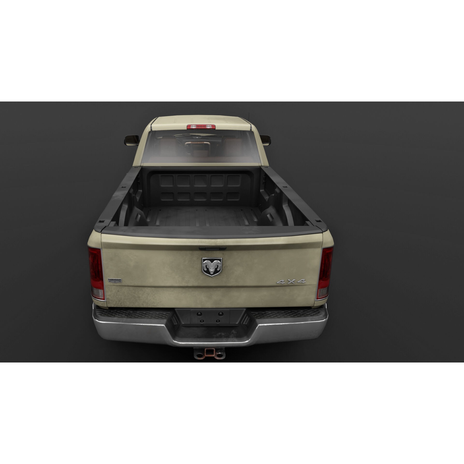 Dodge RAM 2500 Laramie - Low-Poly Game-Ready 3D Model - View 29