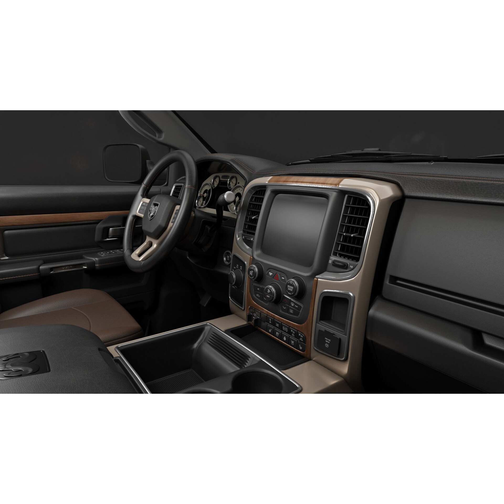 Dodge RAM 2500 Laramie - Low-Poly Game-Ready 3D Model - View 4