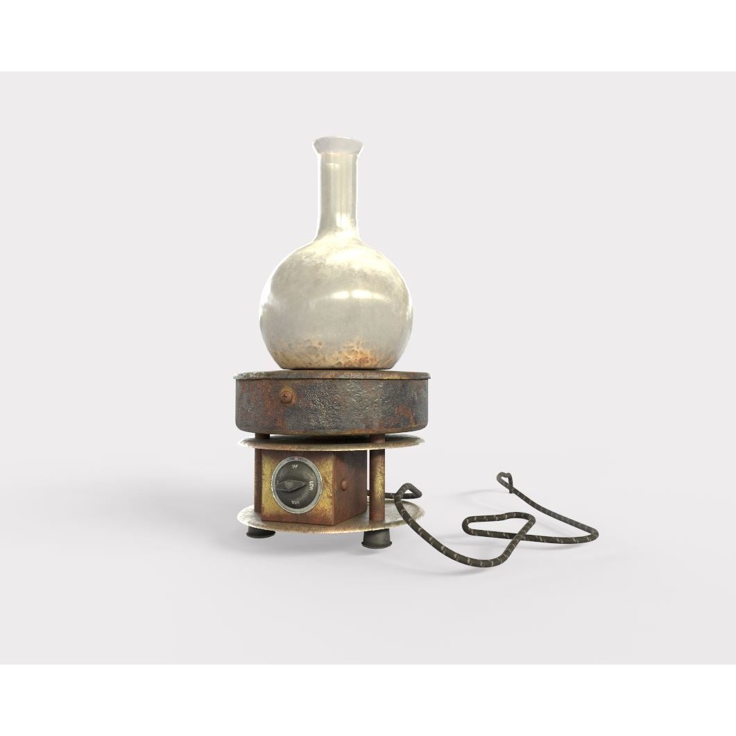 Lab Heater 3D Model – Realistic PBR Asset, FBX & OBJ Formats - View 3