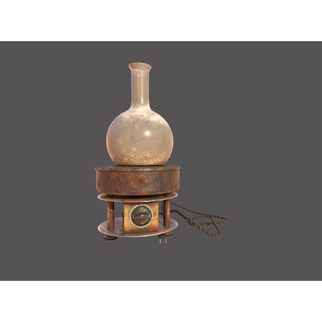 Lab Heater 3D Model – Realistic PBR Asset, FBX & OBJ Formats - View 6