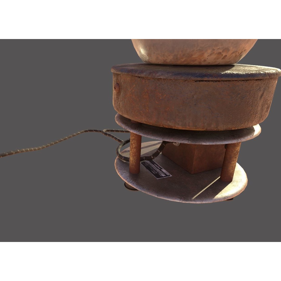 Lab Heater 3D Model – Realistic PBR Asset, FBX & OBJ Formats - View 7