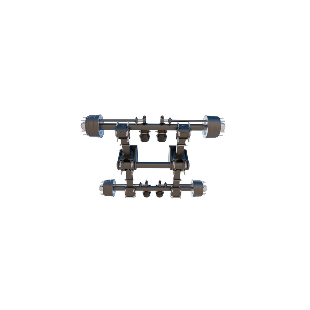 Truck Trailer Suspension System 3D Model – Low Poly Game Asset, FBX - View 14