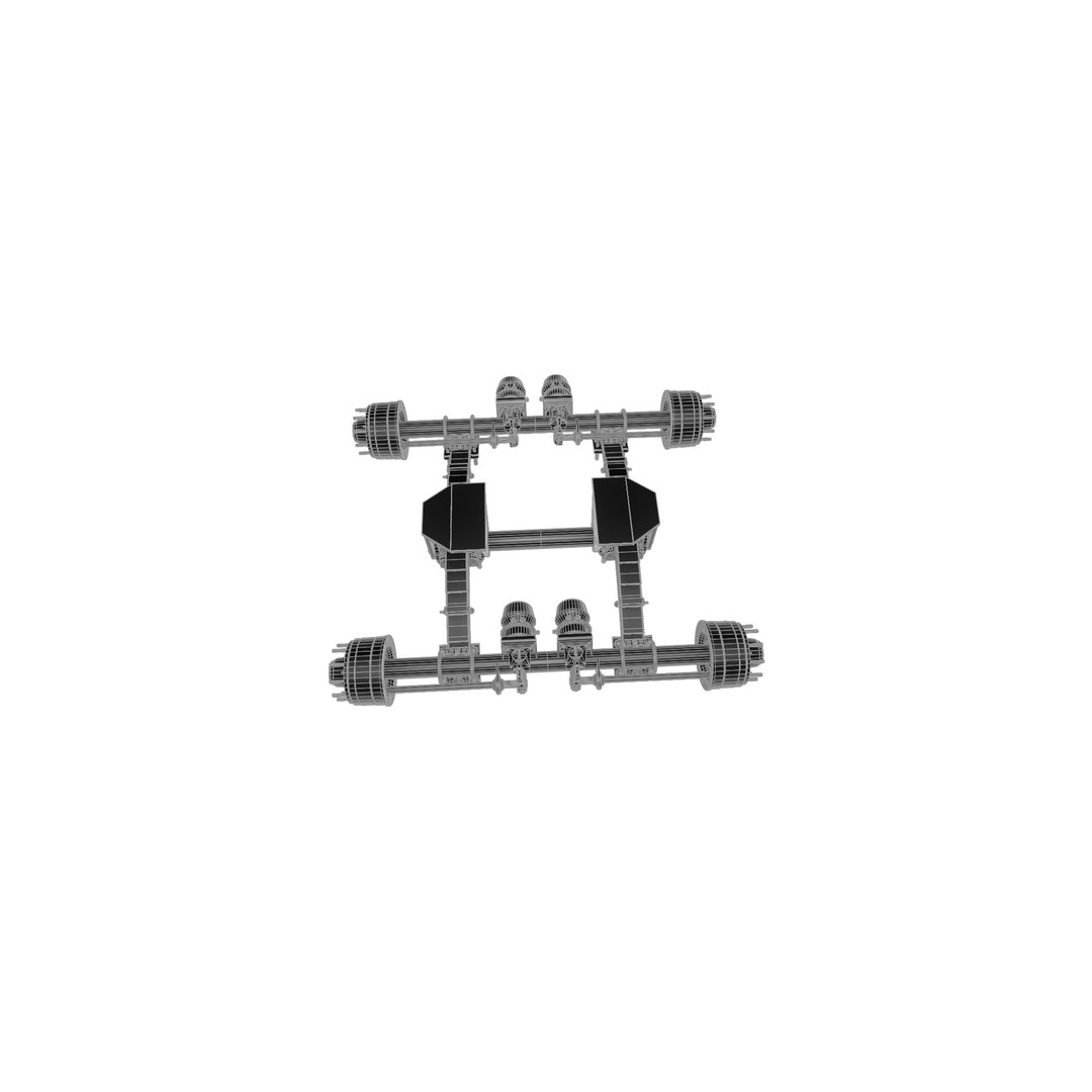 Truck Trailer Suspension System 3D Model – Low Poly Game Asset, FBX - View 22