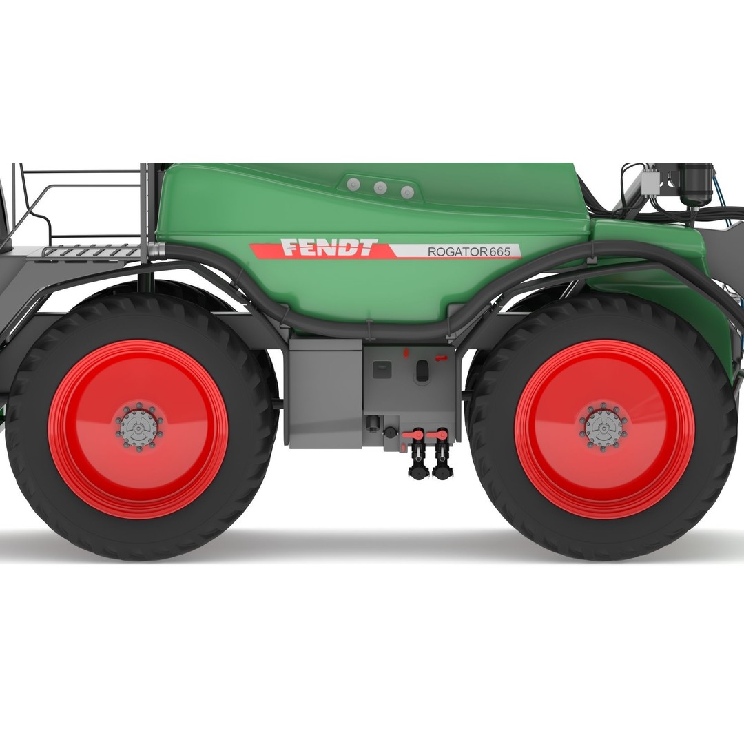 Fendt Rogator 600 Crop Protection Sprayers 3D Model – High Poly Game-Ready, FBX, OBJ - View 16