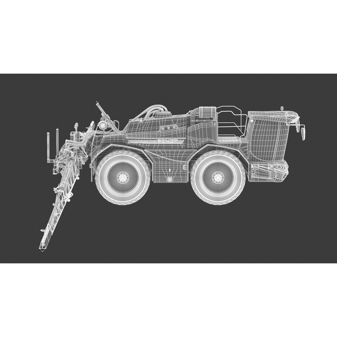 Fendt Rogator 600 Crop Protection Sprayers 3D Model – High Poly Game-Ready, FBX, OBJ - View 24