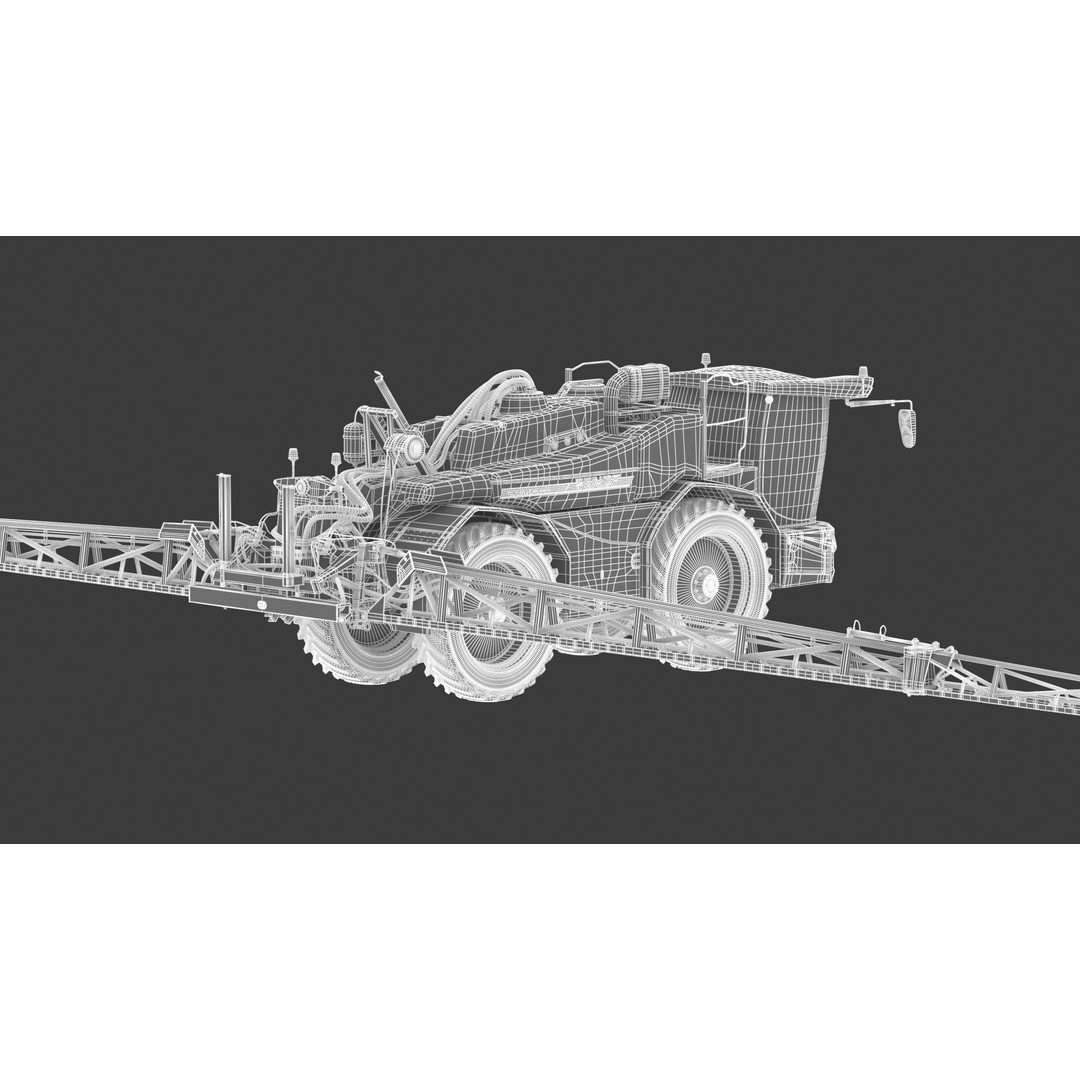 Fendt Rogator 600 Crop Protection Sprayers 3D Model – High Poly Game-Ready, FBX, OBJ - View 25