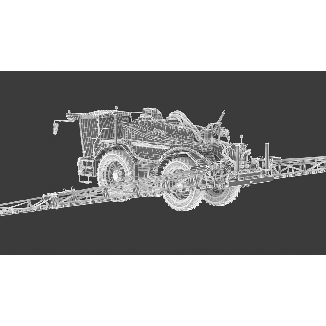 Fendt Rogator 600 Crop Protection Sprayers 3D Model – High Poly Game-Ready, FBX, OBJ - View 27