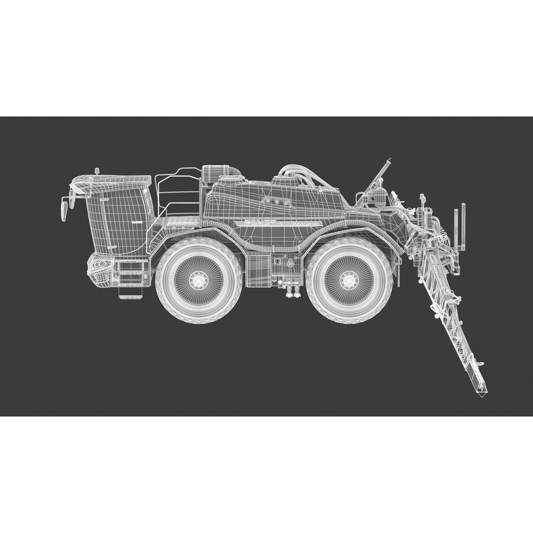 Fendt Rogator 600 Crop Protection Sprayers 3D Model – High Poly Game-Ready, FBX, OBJ - View 28