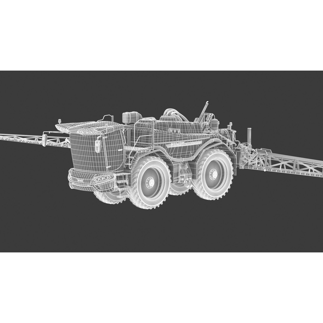 Fendt Rogator 600 Crop Protection Sprayers 3D Model – High Poly Game-Ready, FBX, OBJ - View 29