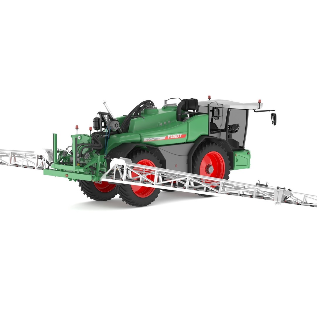 Fendt Rogator 600 Crop Protection Sprayers 3D Model – High Poly Game-Ready, FBX, OBJ - View 3
