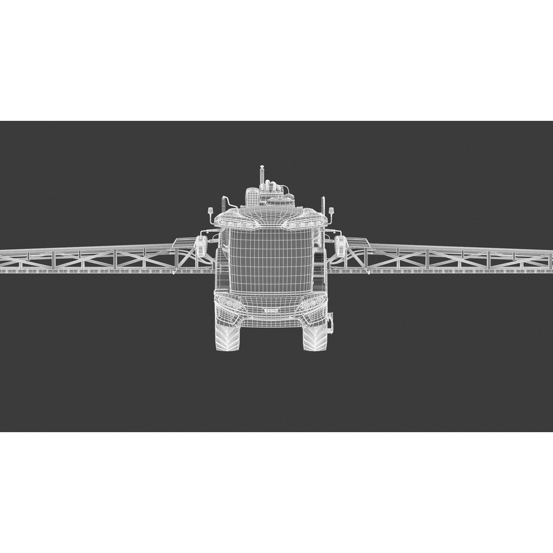 Fendt Rogator 600 Crop Protection Sprayers 3D Model – High Poly Game-Ready, FBX, OBJ - View 30