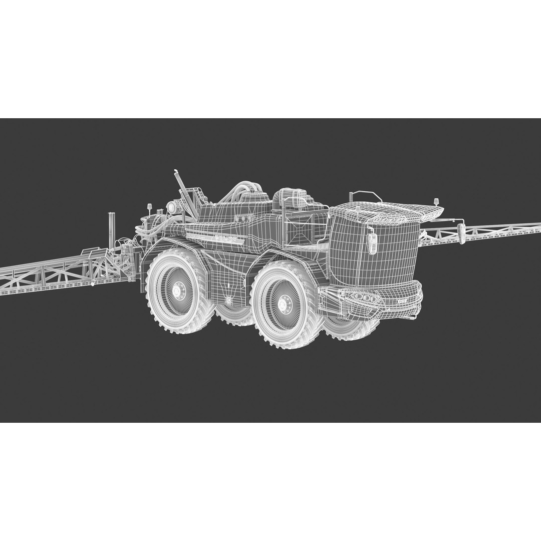 Fendt Rogator 600 Crop Protection Sprayers 3D Model – High Poly Game-Ready, FBX, OBJ - View 31