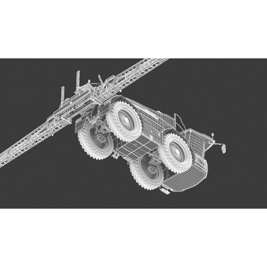 Fendt Rogator 600 Crop Protection Sprayers 3D Model – High Poly Game-Ready, FBX, OBJ - View 33