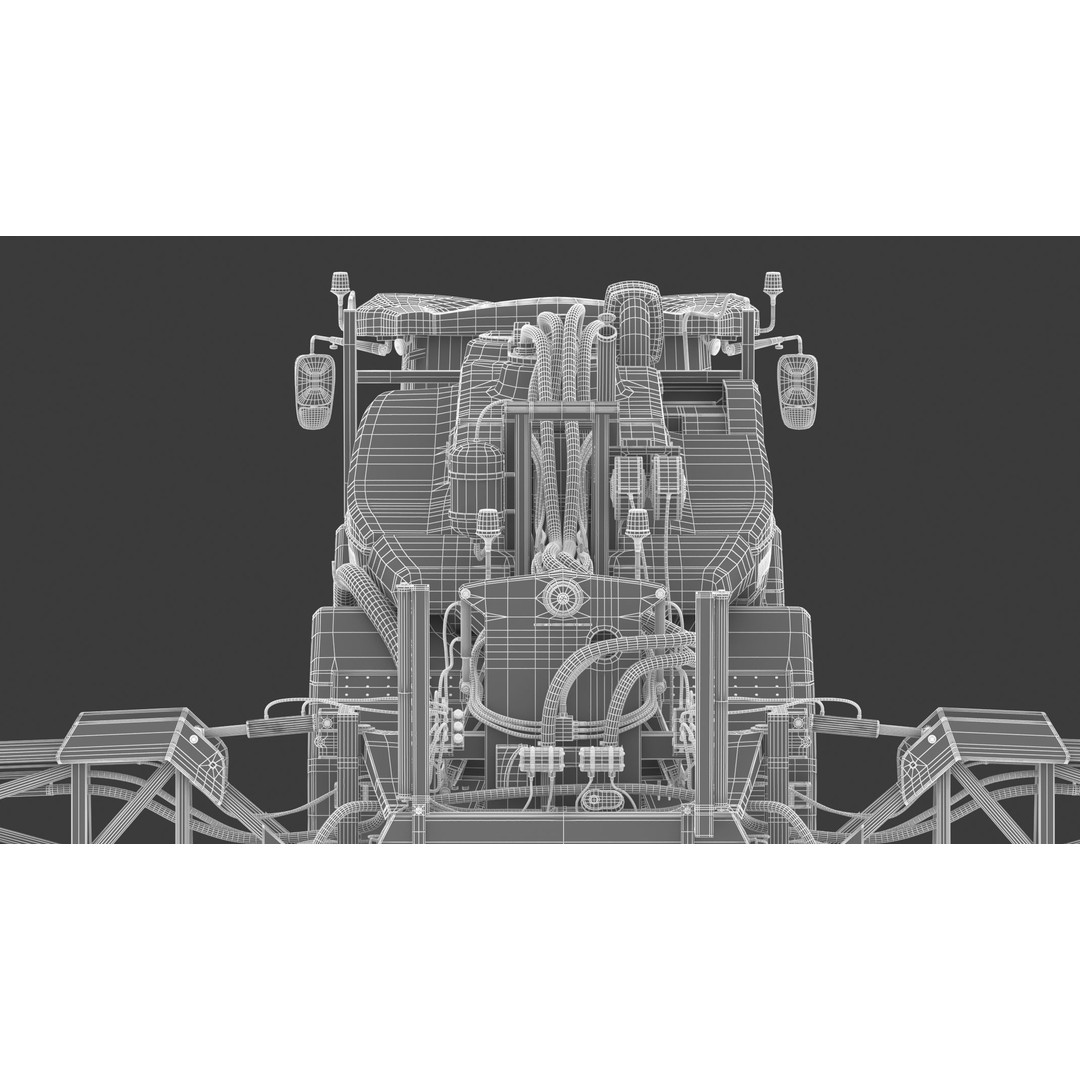 Fendt Rogator 600 Crop Protection Sprayers 3D Model – High Poly Game-Ready, FBX, OBJ - View 36
