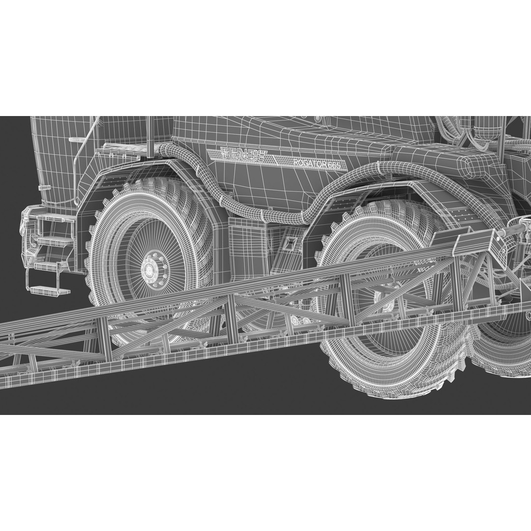 Fendt Rogator 600 Crop Protection Sprayers 3D Model – High Poly Game-Ready, FBX, OBJ - View 37