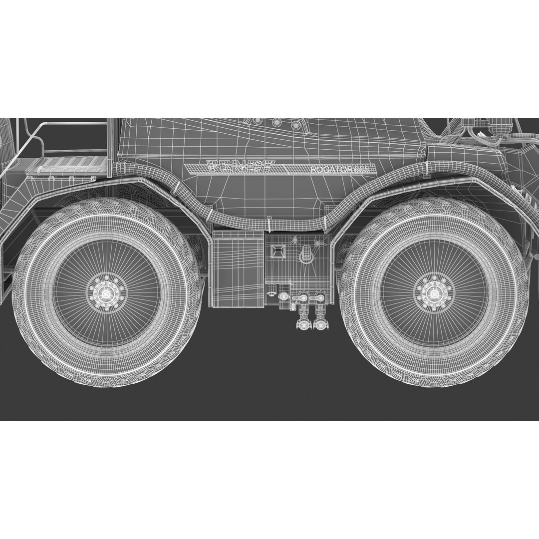 Fendt Rogator 600 Crop Protection Sprayers 3D Model – High Poly Game-Ready, FBX, OBJ - View 38